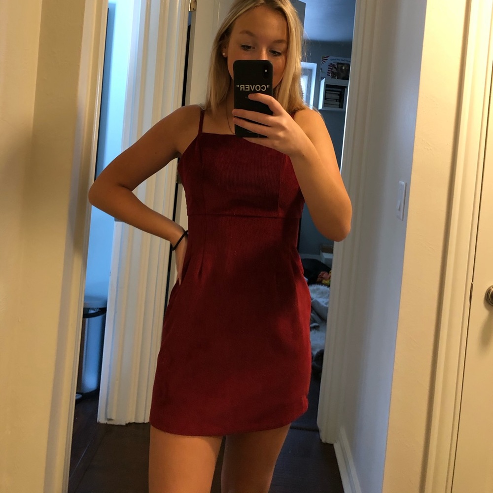 Urban Outfitters Burgundy Dress
